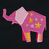 Origami Elephant Applique