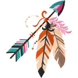 Native Arrow & Feathers