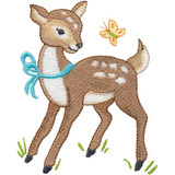 Fawn with Butterfly