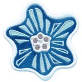 Blue Flower Applique