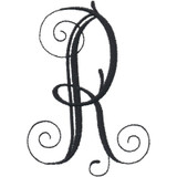 Essential Monogram Center Letter R