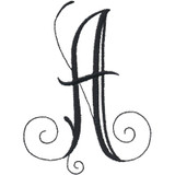 Essential Monogram Center Letter A