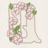 Floral Alphabet Q