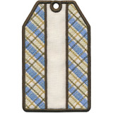 Name Drop Plaids Luggage Tag FSA