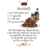 Meatballs Recipe Towel