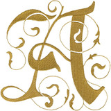Etched Letter A