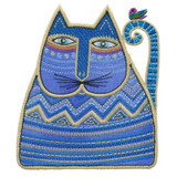 Indigo Cat with Bird