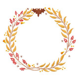 Orange Halloween Wreath