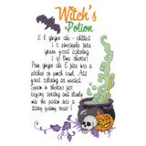 Witch's Potion Recipe Towel