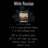 White Russian Recipe Towel