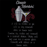 Classic Martini Recipe Towel