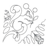 Rectangle Design Right - Squirrel Friends