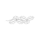 Oaks Acorns Straight Border 2