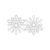 Snowflakes Straight Border