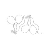 Balloons Straight Border