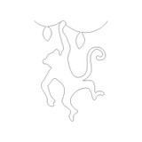Monkeys Straight Border
