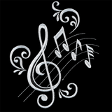 Treble Clef & Notes Large
