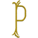 Royal Bee Monogram Center Letter P