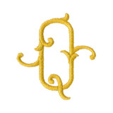 Royal Bee Monogram Side Letter Q