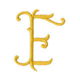 Royal Bee Monogram Side Letter E