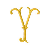 Royal Bee Monogram Side Letter Y