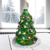 Freestanding Christmas Tree with Ornaments