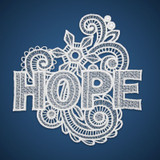 Freestanding Lace Holiday Words