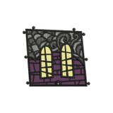 Haunted Front Wall Applique