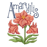 Garden Blooms Alphabet A