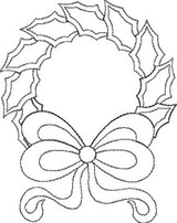 Holly Wreath Bow Single Run