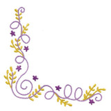 Purple Floral Corner