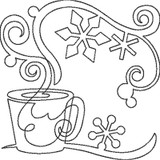 Hot Cocoa Square Motif Triple Run