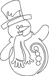 Snowman Motif 2 Triple Run