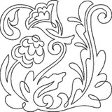 Floral Quilting Square 2 Triple Run