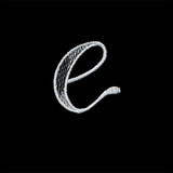 Handcrafted Lower Case E