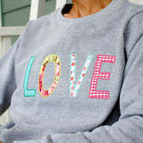 DIY Alphabet Applique Sweatshirt