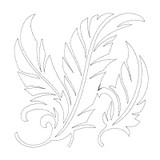 Feather Quilting Block 4 Single Run