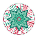 Holiday Star Medallion Applique