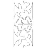 Quilting Leaf Border Triple Run