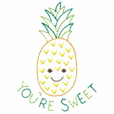 Shine Bright Pineapple Saying