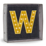 Freestanding Lighted Letter W