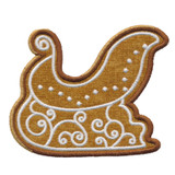Gingerbread Sleigh Applique