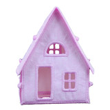 Freestanding Little Lighted Village Pink House