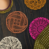 Freestanding Lace Coasters