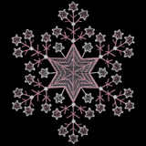 Ombre Snowflake 4