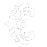 Stars Quilting Motif 1 Single Run