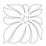 Stars Quilting Block 2 Triple Run