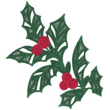 Holly Branch Ornament 2 FSL