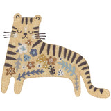 Floral Applique Tiger