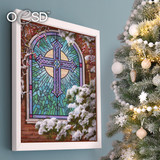 Christmas Church Window by Dona Gelsinger